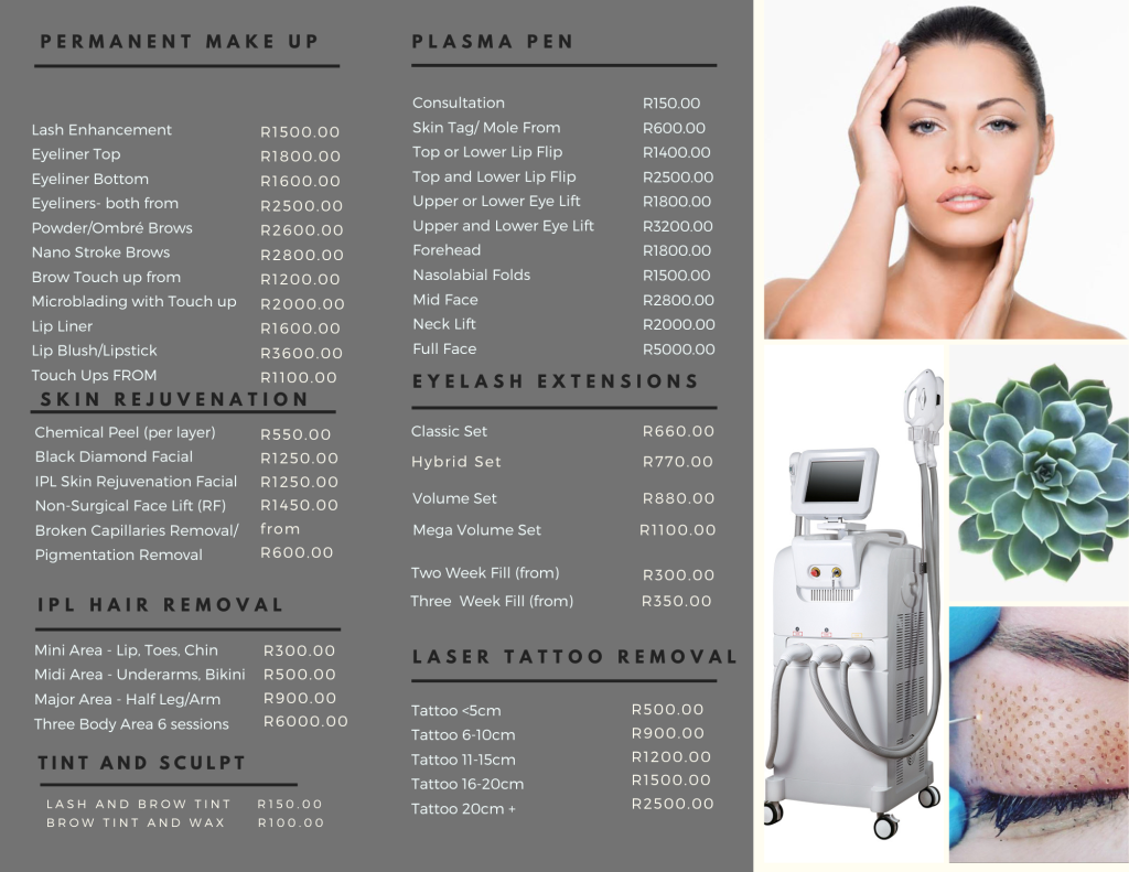 ndi__aesthetics_pricelsit